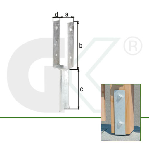 Betonanker Standard mit T-Eisen