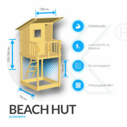 Blue Rabbit Kletterturm Spielturm Beach Hut