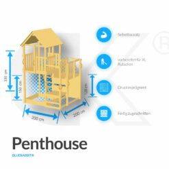 Blue Rabbit Spielturm Kletterturm Penthouse