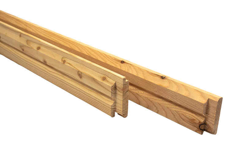 Nordstrand Duo Steckzaun-Set Europäische Lärche – Bild 2