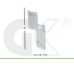 Aushaengelasche Zaunhalter Hermic Detail