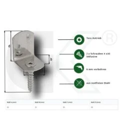 L-Beschlag-Flechtzaunhalter-aus-Edelstahl-V2A