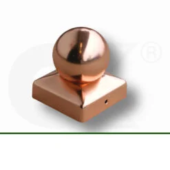 Pfostenkugel aus Kupfer Detail