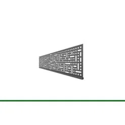 SYSTEM Dekorprofil-Set Quattro Anthrazit Metall flach 30 cm
