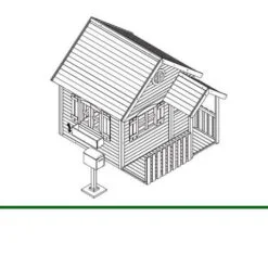 Alternative view of Kinderspielhaus Elsa, 230 x 194 cm, Hemlock