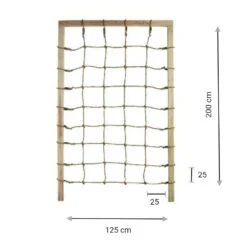 Kletternetz 200 x 125 cm, ohne Holzgerüst – Bild 2