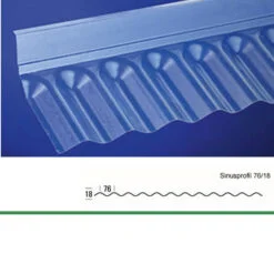 Wandanschluss für Wellplatten, mit Sinus-Profil 76/18 – Bild 2
