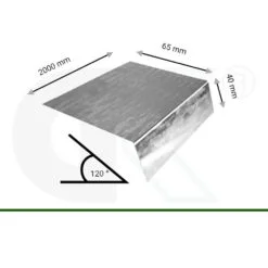 Traufblech verzinkt, 120 ° – Bild 2